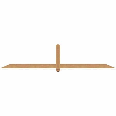 Ekena Millwork Eugene Smooth Timber Gable Bracket, Western Red Cedar, 96"W x 20"H x 3 1/2"D x 3 1/2"F, 5/12 Pitch GBW096X20X0404EUG00SWR